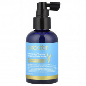 Pura D'or, восстанавливающая кожу головы сыворотка против против истончения волос, 120 мл (4 жидких унции) - описание | фото