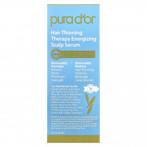 Pura D'or, восстанавливающая кожу головы сыворотка против против истончения волос, 120 мл (4 жидких унции) в Москве - eco-herb.ru | фото