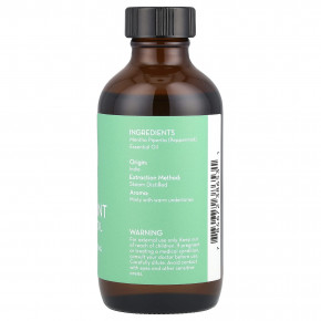 Pure Body Naturals, эфирное масло, перечная мята, 120 мл (4 жидк. унции) в Москве - eco-herb.ru | фото