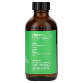 Pure Body Naturals, Фракционированное кокосовое масло, 118 мл (4 жидк. Унции) в Москве - eco-herb.ru | фото