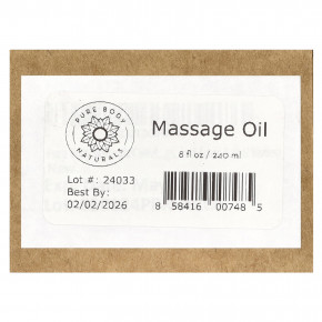 Pure Body Naturals, Масло для разглаживания целлюлита, 240 мл (8 жидк. унц.) в Москве - eco-herb.ru | фото