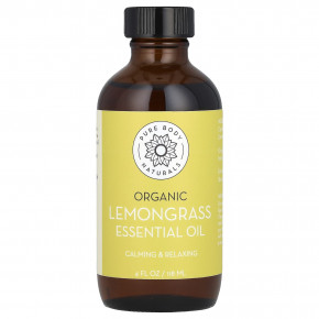 Pure Body Naturals, Органическое эфирное масло, лемонграсс, 118 мл (4 жидк. унц.) в Москве - eco-herb.ru | изображение Pure Body Naturals, Органическое эфирное масло, лемонграсс, 118 мл (4 жидк. унц.) в Москве - eco-herb.ru | фото