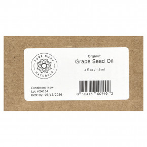 Pure Body Naturals, Органическое масло из виноградных косточек, 118 мл (4 жидк. унц.) в Москве - eco-herb.ru | изображение Pure Body Naturals, Органическое масло из виноградных косточек, 118 мл (4 жидк. унц.) в Москве - eco-herb.ru | фото