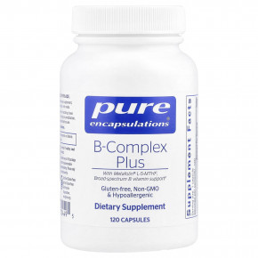 Pure Encapsulations, B-Complex Plus, 120 капсул - описание