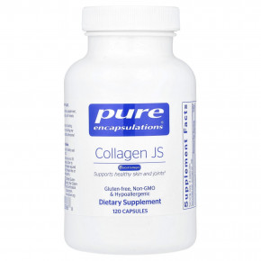 Pure Encapsulations, Collagen JS, 120 капсул (500 мг в каждой капсуле) - описание | фото