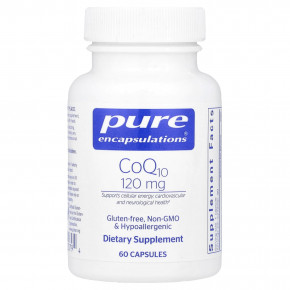 Pure Encapsulations, CoQ10, 120 мг, 60 капсул - описание