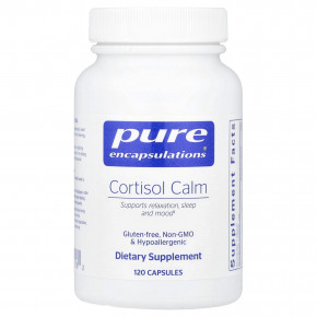 Pure Encapsulations, Cortisol Calm, 120 капсул - описание | фото