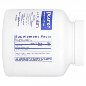 Pure Encapsulations, Магний (цитрат), 150 мг, 180 капсул в Москве - eco-herb.ru | изображение Pure Encapsulations, Магний (цитрат), 150 мг, 180 капсул в Москве - eco-herb.ru | фото