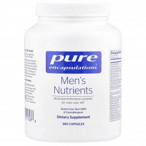 Pure Encapsulations, Men's Nutrients, мультивитаминный / минеральный комплекс для мужчин старше 40 лет, 360 капсул в Москве - eco-herb.ru | фото