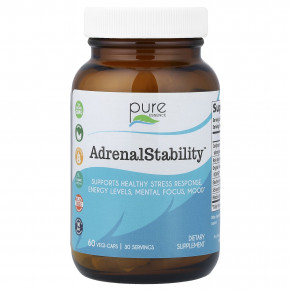 Pure Essence, AdrenalStability™, 60 растительных капсул - описание | фото