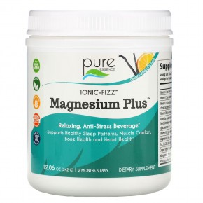 Pure Essence, Ionic-Fizz Magnesium Plus, апельсин и ваниль, 342 г (12,06 унции) - описание