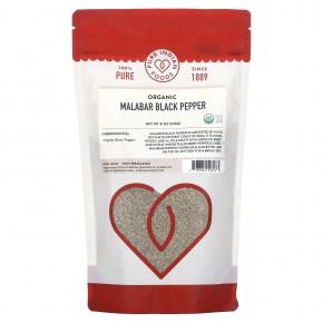 Pure Indian Foods, Organic Malabar Black Pepper, 8 oz (226 g) в Москве - eco-herb.ru | фото