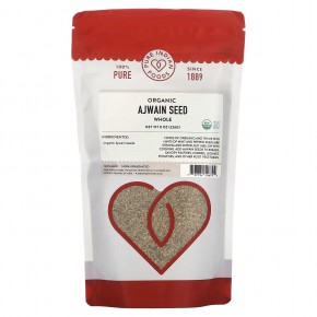 Pure Indian Foods, Organic Whole Ajwain Seed, 8 oz (226 g) в Москве - eco-herb.ru | фото