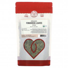 Pure Indian Foods, Органические цельные листья пажитника, 36 г (1,3 унции) (Товар снят с продажи) в Москве - eco-herb.ru | фото