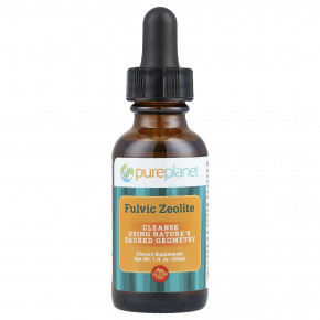 Pure Planet, фульвовый цеолит, 30 мл (1 жидк. унция) - описание | фото