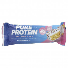 Pure Protein, батончики без глютена, со вкусом праздничного торта, 12 батончиков, 50 г (1,76 унции) в Москве - eco-herb.ru | фото