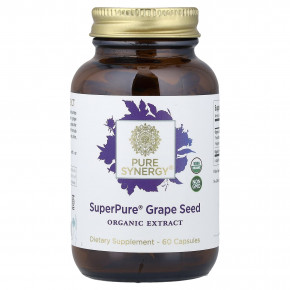 Pure Synergy, SuperPure®, виноградная косточка, 60 капсул - описание | фото