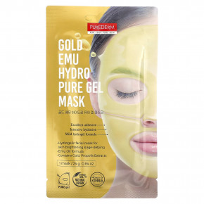 Purederm, Gold Emu Hydro Pure Gel Beauty Mask, 1 тканевая маска, 24 г (0,84 унции) в Москве - eco-herb.ru | фото