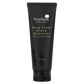 PureHeals, Pore Clear Black Charcoal, очищающая пенка, 150 мл (5,07 жидк. Унции) в Москве - eco-herb.ru | фото