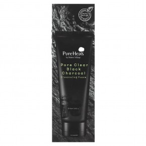 PureHeals, Pore Clear Black Charcoal, очищающая пенка, 150 мл (5,07 жидк. Унции) в Москве - eco-herb.ru | фото