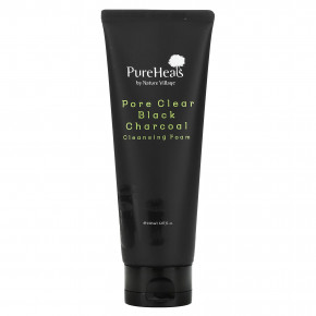 PureHeals, Pore Clear Black Charcoal, очищающая пенка, 150 мл (5,07 жидк. унц.) в Москве - eco-herb.ru | фото