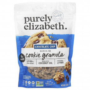 Purely Elizabeth, Cookie Granola, шоколадная крошка, 312 г (11 унций) - описание