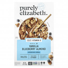 Purely Elizabeth, Superfood Cereal, ваниль, черника и миндаль, 312 г (11 унций) в Москве - eco-herb.ru | фото