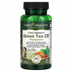 Purity Products, Christ Kilham's Green Tea CR, фитосомы, 60 вегетарианских капсул в Москве - eco-herb.ru | фото