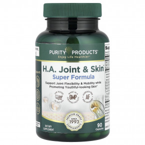 Purity Products, HA Joint & Skin ™, суперформула, 90 капсул - описание | фото