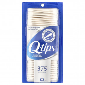 Q-tips, Бумажные палочки, ватные палочки, 375 тампонов (Товар снят с продажи) в Москве - eco-herb.ru | фото