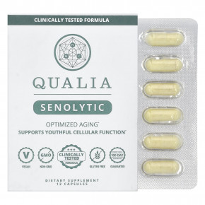 Qualia, Senolytic, 12 Capsules в Москве - eco-herb.ru | фото