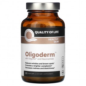 Quality of Life, Oligoderm с олигонолом и ниацинамидом, 60 растительных капсул в Москве - eco-herb.ru | фото