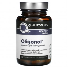 Quality of Life, Oligonol, 100 мг, 30 вегетарианских капсул в Москве - eco-herb.ru | фото