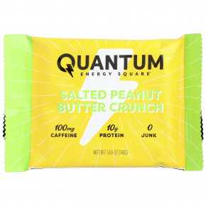 Quantum Energy Square, кранч с соленой арахисовой пастой, 8 батончиков по 48 г (1,69 унции) в Москве - eco-herb.ru | фото