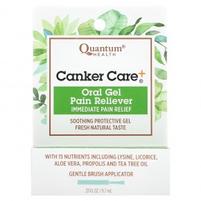 Quantum Health, Canker Care +, обезболивающий гель для полости рта, 9,7 мл (0,33 жидк. Унции) в Москве - eco-herb.ru | фото