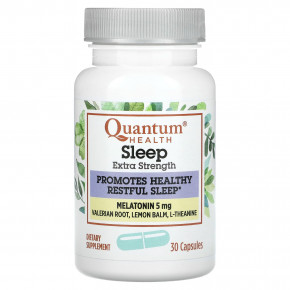 Quantum Health, для сна, мелатонин, 30 капсул в Москве - eco-herb.ru | фото