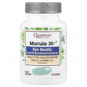 Quantum Health, Macula 30+®, добавка для здоровья глаз, 60 капсул в Москве - eco-herb.ru | фото