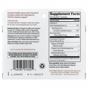 Quantum Health, TheraZinc®, леденцы с цинком, со вкусом лимона, 24 леденца в Москве - eco-herb.ru | фото