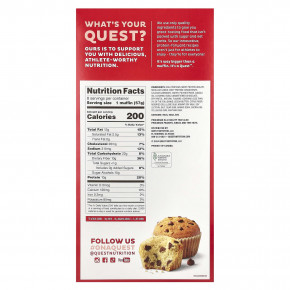 Quest Nutrition, Bake Shop Muffins, шоколадная крошка, 8 кексов, 57 г (2,01 унции) в Москве - eco-herb.ru | фото