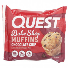 Quest Nutrition, Bake Shop Muffins, шоколадная крошка, 8 кексов, 57 г (2,01 унции) в Москве - eco-herb.ru | фото