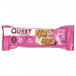 Quest Nutrition, Hero Protein Bar, хрустящий, праздничный торт, 12 батончиков, 52 г (1,83 унции) в Москве - eco-herb.ru | фото