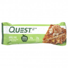 Quest Nutrition, Protein Bar, яблочный пирог, 12 батончиков, 60 г (2,12 унции) каждый в Москве - eco-herb.ru | фото