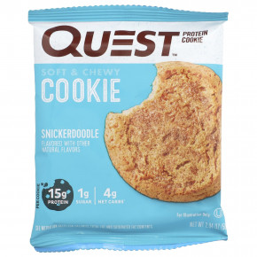 Quest Nutrition, Protein Cookie, Snickerdoodle, 4 печенья, 58 г (2,04 унции) в Москве - eco-herb.ru | фото