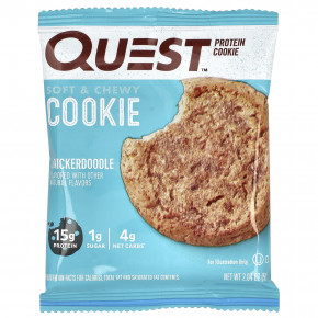 Quest Nutrition, протеиновое печенье, со вкусом печенья сникердудл, 12 шт по 58 г (2,04 унции) в Москве - eco-herb.ru | фото