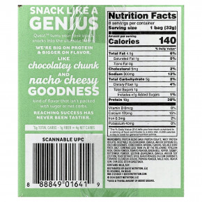 Quest Nutrition, Протеиновые чипсы по типу тортильи, сальса-верде, 8 пакетиков по 32 г (1,1 унции) в Москве - eco-herb.ru | изображение Quest Nutrition, Протеиновые чипсы по типу тортильи, сальса-верде, 8 пакетиков по 32 г (1,1 унции) в Москве - eco-herb.ru | фото