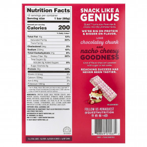 Quest Nutrition, протеиновый батончик, клубничное песочное печенье, 12 батончиков по 60 г (2,12 унции) в Москве - eco-herb.ru | изображение Quest Nutrition, протеиновый батончик, клубничное песочное печенье, 12 батончиков по 60 г (2,12 унции) в Москве - eco-herb.ru | фото