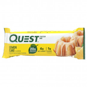 Quest Nutrition, протеиновый батончик, лимонный торт, 4 шт. по 60 г (2,12 унции) в Москве - eco-herb.ru | фото