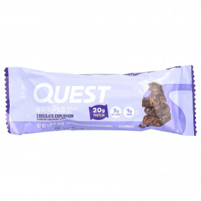 Quest Nutrition, Протеиновый батончик Overload, Chocolate Explosion, 12 батончиков, 61 г (2,15 унции) в Москве - eco-herb.ru | изображение Quest Nutrition, Протеиновый батончик Overload, Chocolate Explosion, 12 батончиков, 61 г (2,15 унции) в Москве - eco-herb.ru | фото
