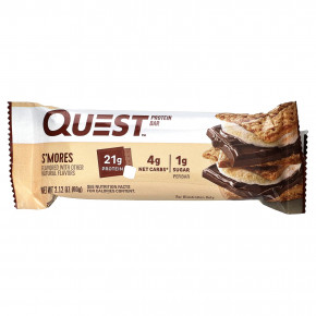 Quest Nutrition, Протеиновый батончик «Печенье с зефиром», 12 батончиков, 60 г (2,12 унции) каждый в Москве - eco-herb.ru | фото