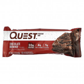 Quest Nutrition, Протеиновый батончик, шоколадный брауни, 4 батончика, 60 г (2,12 унции) в Москве - eco-herb.ru | фото